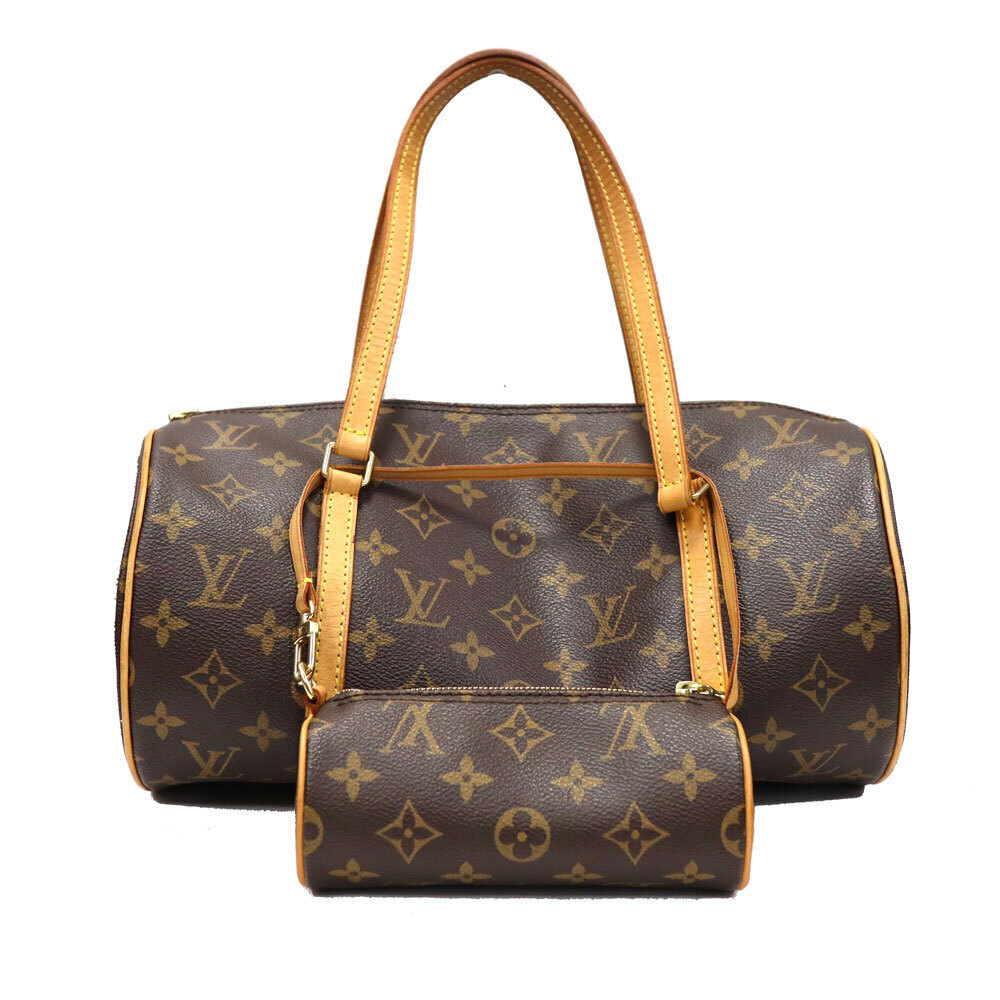 Louis Vuitton Papillon Top Handle Bag Canvas Brown